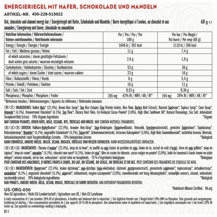 CLIF Barre Fudge au chocolat et à l'amande