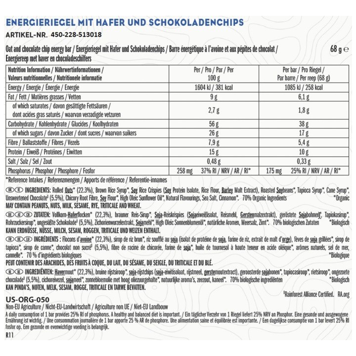 CLIF Barre Pépites de chocolat